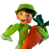 Annalee Spring Elf With Carrot Pose able 8” New Easter