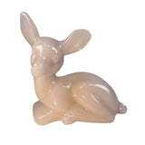 Mosser Fawn Art Glass Deer Crown Tuscan Pink Woodland Easter Spring Forest  3.75” New