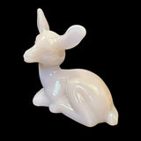 Mosser Fawn Art Glass Deer Crown Tuscan Pink Woodland Easter Spring Forest  3.75” New