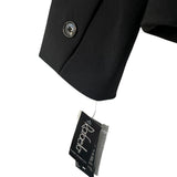 Rafaella Black Jacket Button Front Fitted Lined Long Sleeves Womens Size 10