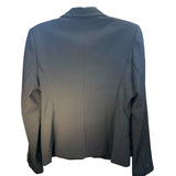Rafaella Black Jacket Button Front Fitted Lined Long Sleeves Womens Size 10