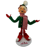 Annalee Jubilee Elf Green With Red White Scarf 9” Christmas Holiday New