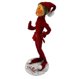 Annalee Doll 14" Red Elf Pose-able New Hand Painted Face Christmas Holiday New