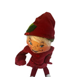 Annalee Doll 14" Red Elf Pose-able New Hand Painted Face Christmas Holiday New