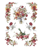 Iron Orchid Designs IOD Madeleine Rub On Transfer Pad 8 Pages, 12” x 16”