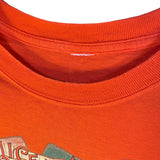Alice in Wonderland Orange T Shirt Queen Of Hearts Cards Size L