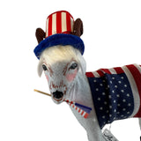 Annalee Patriotic Goat Top Hat Flag Stars Stripes New America USA