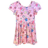 Charlie’s Project Pink Twirl Dress Matryoshka Nesting Stacking Dolls 12-24 Mos Toddler Pockets New