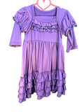 Charlie’s Project Purple Ruffled Twirl Dress Pantaloons Size 5/6 Sunday Dressy New