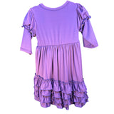 Charlie’s Project Purple Ruffled Twirl Dress Pantaloons Size 5/6 Sunday Dressy New
