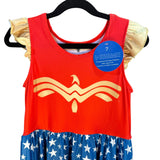 Twirl Dress Wonder Girl Super Hero Woman Red Blue New
