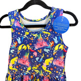 Twirl Dress Disney Inspired Princess Mermaid Castle Pockets Blue Sleeveless New