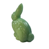 Mosser Sitting Jadeite Green Glass Bunny Rabbit USA New Easter Spring