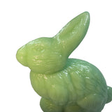 Mosser Sitting Jadeite Green Glass Bunny Rabbit USA New Easter Spring