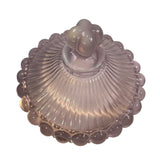 Mosser Pink Opal Eye Winker Glass Candy Dish USA New