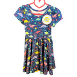 Twirl Dress Dinosaurs Blue Size 2T Pockets New Toddler STEM