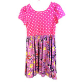 Charlie’s Project Pink Purple Twirl Dress Super Girl Wonder Woman Pink Purple Size 3/4 Hero Pockets New
