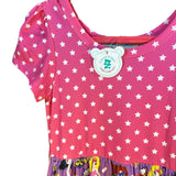 Charlie’s Project Pink Purple Twirl Dress Super Girl Wonder Woman Pink Purple Size 3/4 Hero Pockets New