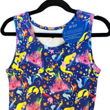 Twirl Dress Disney Inspired Princess Mermaid Castle Pockets Blue Sleeveless New