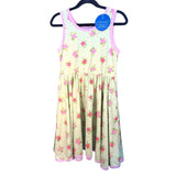 Charlie’s Project Green Floral Sleeveless Twirl Dress Size 7 Pockets