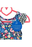 Charlie’s Project Twirl Dress Floral Kittens Cats Flowers Ruffles Pockets Cap Sleeves New