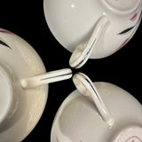 3 Vintage Franciscan Carmel Masterpiece China Coffee Teacups California MCM Tulip