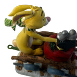 Eeyore Holiday Train Engine Disney Rabbit Danbury Mint Christmas Vintage 3.5” READ