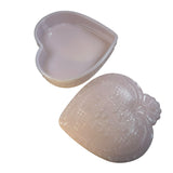 Mosser Large Heart Glass Box Crown Tuscan Pink Strawberry Jewelry Trinket New USA