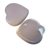 Mosser Large Heart Glass Box Crown Tuscan Pink Strawberry Jewelry Trinket New USA