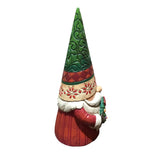 Jim Shore Christmas Gnome Wreath Poinsettias 7” Tall Holiday New