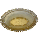 Rose’s Closet Gold Satin Glass Hen on Nest 3 1/2” tall 4 3/4” long New
