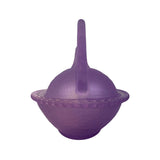 Rose’s Closet Purple Satin Glass Hen on Nest 3 1/2” tall 4 3/4” long New