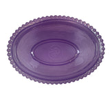 Rose’s Closet Purple Satin Glass Hen on Nest 3 1/2” tall 4 3/4” long New