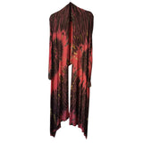 Unique Tie Dye Mulata Kimono Size L USA Long Front Short Back Boho Preworn