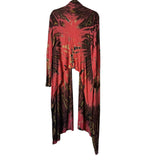Unique Tie Dye Mulata Kimono Size L USA Long Front Short Back Boho Preworn