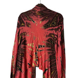 Unique Tie Dye Mulata Kimono Size L USA Long Front Short Back Boho Preworn