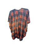 Crazy Train Leopard Inside Out Red Black Buffalo Plaid Cardigan One Size