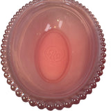 Rose’s Closet Pink Carnival Glass Hen on Nest 3 1/2” tall 4 3/4” long New Chicken