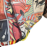 Oh Snap Drill Clothing Mens Size L Colorful Comic Cartoon Art Polyester Preworn Button Front