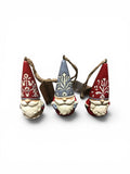 Enesco Jim Shore Set of 3 Gnome Hanging Nordic Noel Christmas Ornament New