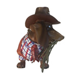 Westland Hot Diggity Dachshund Cow Girl 2008 Cowgirl Weiner Dog 16582 Figurine Texas