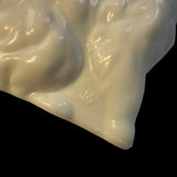 Mosser White Milk Glass Fluffy Kitten Cat  Figure Marked New USA