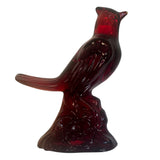 Red Glass Cardinal Bird Mosser USA 5” Gift Mom Condolence Christmas