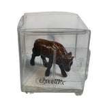 Little Critterz Young Bison Teton Miniature Tiny Porcelain Buffalo Figurine New
