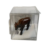Little Critterz Young Bison Teton Miniature Tiny Porcelain Buffalo Figurine New