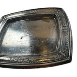 1959 Sheraton Dallas Texas Hotel London Club Silver Change Tip Tray Reed Barton Charter Member Vintage