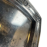 1959 Sheraton Dallas Texas Hotel London Club Silver Change Tip Tray Reed Barton Charter Member Vintage