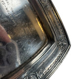 1959 Sheraton Dallas Texas Hotel London Club Silver Change Tip Tray Reed Barton Charter Member Vintage