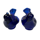 Cobalt Blue Art Glass Bird Mosser USA  3” Gift New
