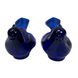 Cobalt Blue Art Glass Bird Mosser USA  3” Gift New